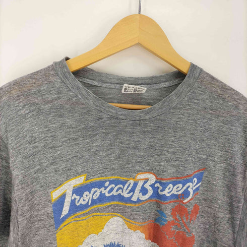 ステッドマン STEDMAN 90S USA製 シングルステッチ ハワイアンプリント クルーネックTシャツ メンズ import:L