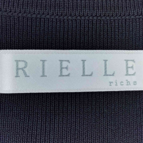 リエルリシェ RIELLE RICHE ニット切替デザイン ワンピース レディース