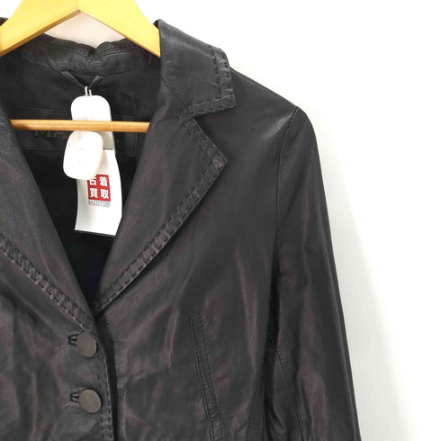 マックスアンドコー MAX&CO. シープレザー ジャケット レディース US:8