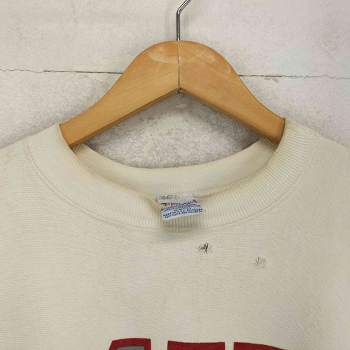 チャンピオン Champion 90s 刺繍タグ USA製 MIT フロントプリントクルーネックスウェット メンズ XL