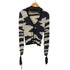 ミッソーニ MISSONI CASHMERE カシミヤシルク混 袖リボン 総柄 カーディガン レディース JPN:2
