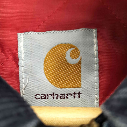 カーハート Carhartt 80s 86年製 USA製 YKKジップ 裏地キルティングデニムデトロイトジャケット メンズ 42