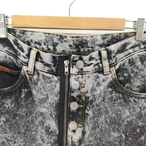 マーティンローズ Martine rose ZIP HEM JEAN GREY ACID WASH グレー アシッドウォッシュ ジップフライ ジーンズ メンズ JPN:M