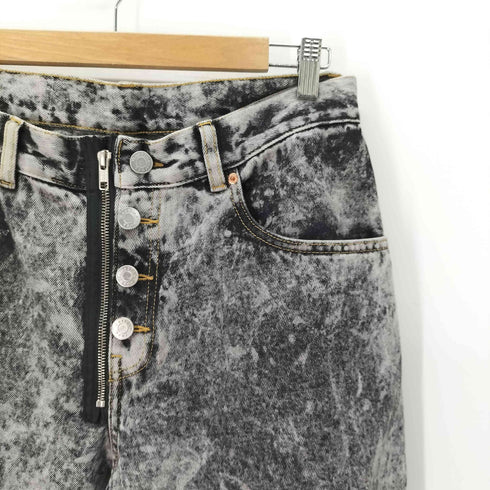 マーティンローズ Martine rose ZIP HEM JEAN GREY ACID WASH グレー アシッドウォッシュ ジップフライ ジーンズ メンズ JPN:M