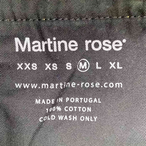 マーティンローズ Martine rose ZIP HEM JEAN GREY ACID WASH グレー アシッドウォッシュ ジップフライ ジーンズ メンズ JPN:M