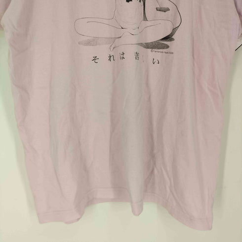 ユナイテッドアスレ UNITED ATHLE 漫画イラスト バンドプリント クルーネックTシャツ メンズ import:XL