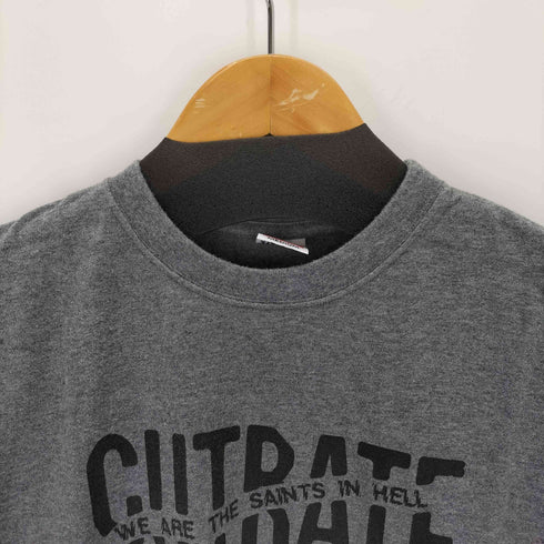 カットレイト CUTRATE プリントクルーネックTシャツ メンズ import:M