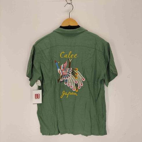 キャリー CALEE 刺繍オープンカラーシャツ メンズ import:M