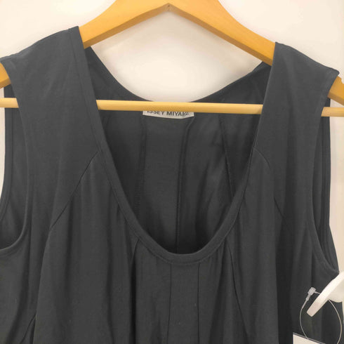 イッセイミヤケ ISSEY MIYAKE 10SS テンセル コットン 変形 ドレープ ワンピース レディース JPN:3