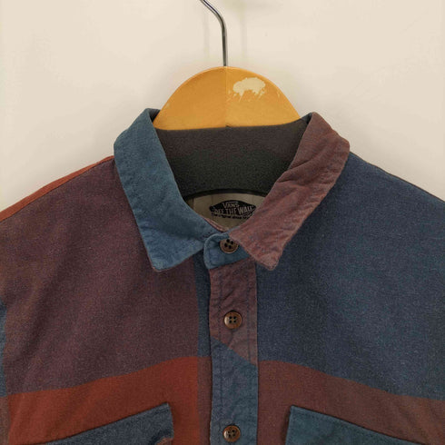 バンズ VANS 裏地キルティング フランネルシャツ メンズ import:XS