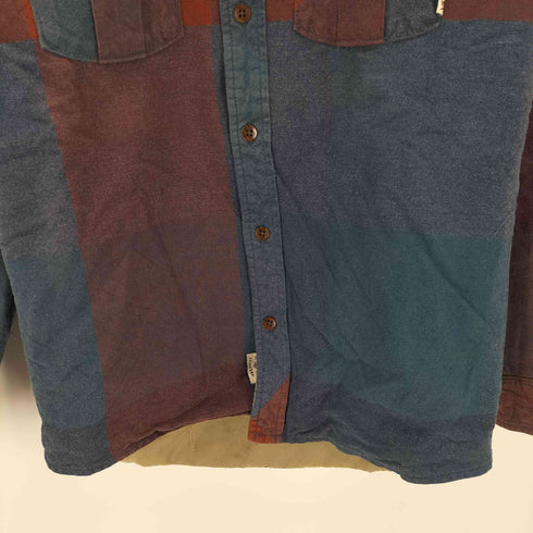 バンズ VANS 裏地キルティング フランネルシャツ メンズ import:XS