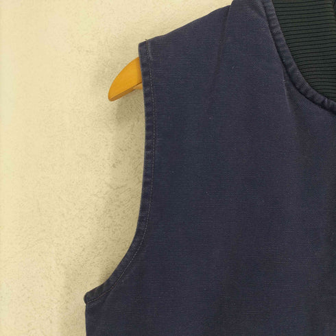 カーハート Carhartt USA製 YKKジップ ユニオンチケット 裏地キルティングダックベスト メンズ S
