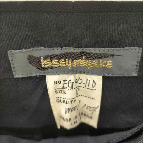 イッセイミヤケ ISSEY MIYAKE 80S 84SS 筆タグ 1タック ウール ワイド スラックス パンツ レディース 8