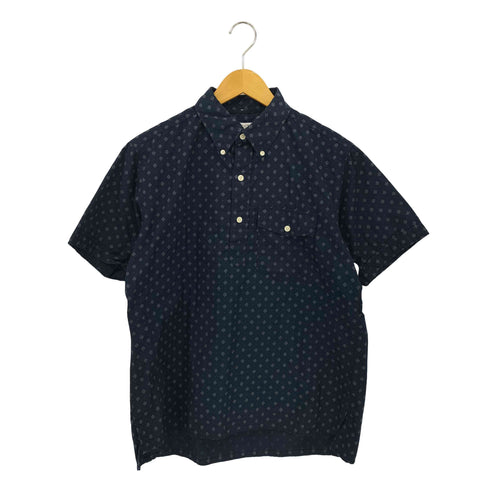 エンジニアードガーメンツ Engineered Garments USA製 小紋柄 BD ハーフボタン 半袖シャツ メンズ import:M