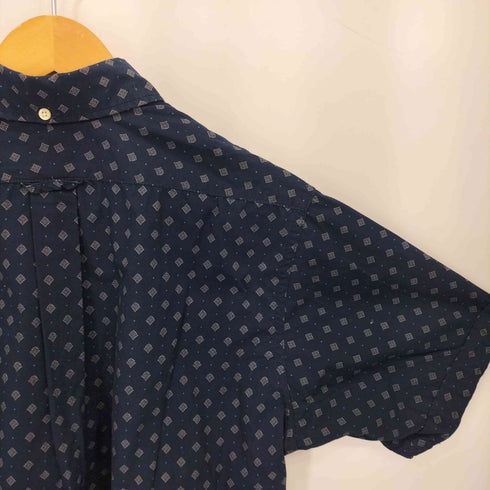 エンジニアードガーメンツ Engineered Garments USA製 小紋柄 BD ハーフボタン 半袖シャツ メンズ import:M