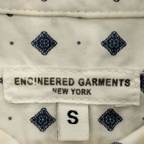 エンジニアードガーメンツ Engineered Garments USA製 小紋柄 BD ハーフボタン 半袖シャツ メンズ import:S