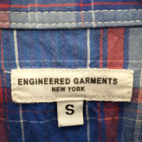 エンジニアードガーメンツ Engineered Garments USA製 チェック柄 長袖シャツ メンズ import:S