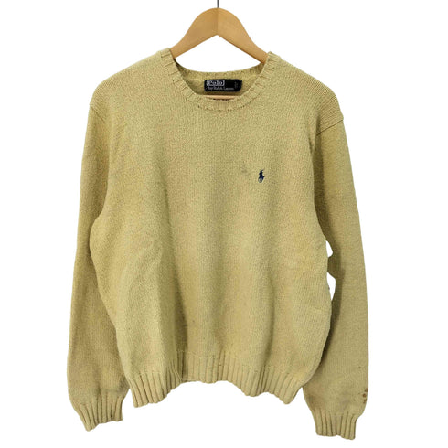 ポロラルフローレン POLO RALPH LAUREN ワンポイント コットンニット メンズ import:XL