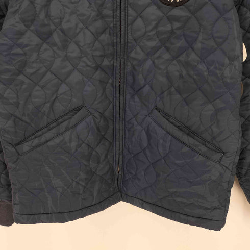 カットレイト CUTRATE waldesジッパー ワッペンキルティングジャケット メンズ import:M