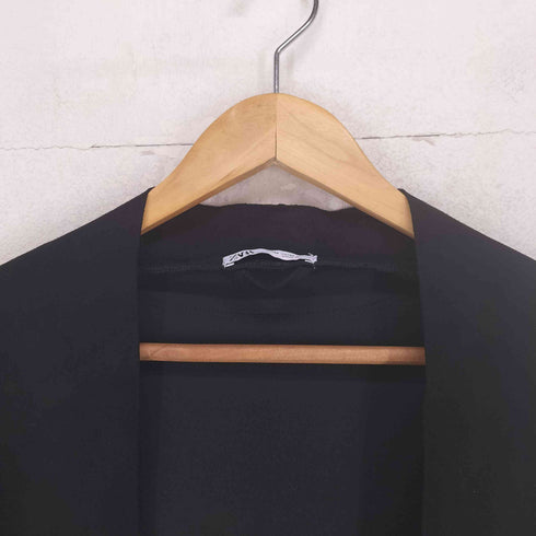 ザラ ZARA スエード調 ノーカラージャケット メンズ import:M