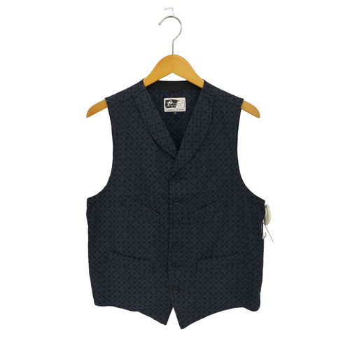 エンジニアードガーメンツ Engineered Garments USA製 総柄 マルチボタン ベスト ジレ メンズ import:S