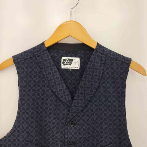 エンジニアードガーメンツ Engineered Garments USA製 総柄 マルチボタン ベスト ジレ メンズ import:S