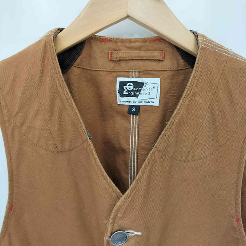 エンジニアードガーメンツ Engineered Garments USA製 フロントボタンデザイン キャンバス ベスト メンズ import:S