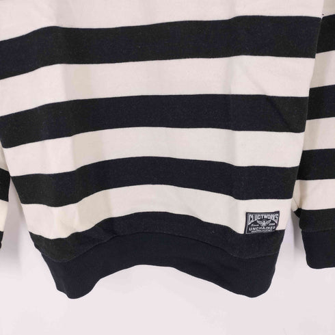 クラクト CLUCT Vガゼット ボーダースウェット メンズ JPN:M