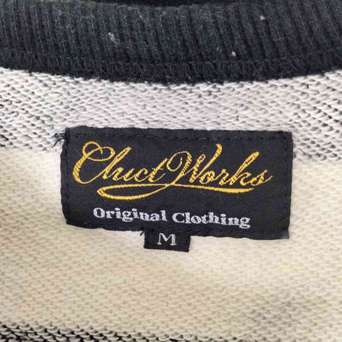 クラクト CLUCT Vガゼット ボーダースウェット メンズ JPN:M