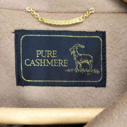 pure cashmere カシミヤ100 ステンカラーコート レディース 11