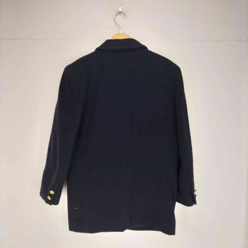 A.international cashmere カシミヤ混比翼ハーフステンカラーコート レディース M