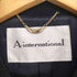 A.international cashmere カシミヤ混比翼ハーフステンカラーコート レディース M