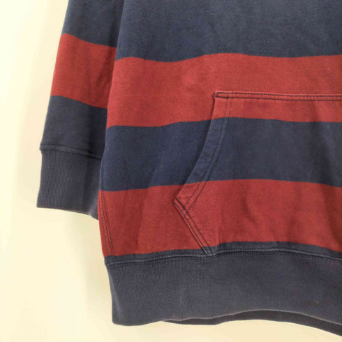 ポロラルフローレン POLO RALPH LAUREN ポニー 刺繍 ボーダー ラガー シャツ パーカー メンズ import:L