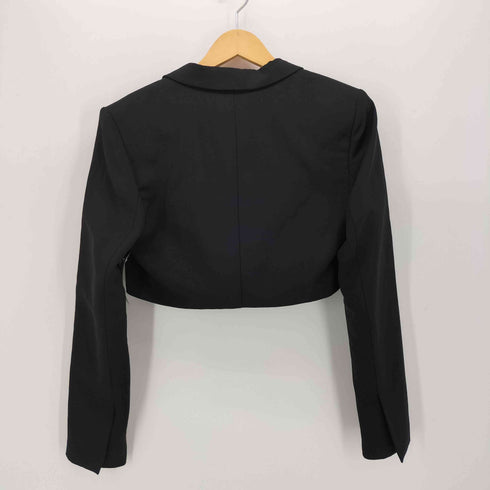 ザラ ZARA クロップド テーラード ジャケット レディース import:M