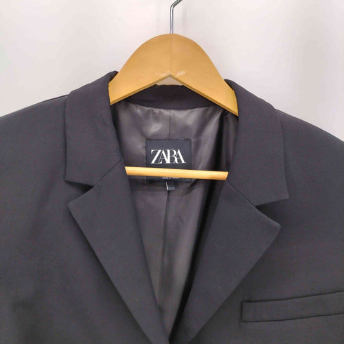 ザラ ZARA クロップド テーラード ジャケット レディース import:M