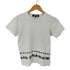 ブラックコムデギャルソン BLACK COMME des GARCONS ヘムロゴ プリント Tシャツ ピチT レディース JPN:S