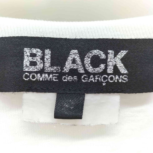 ブラックコムデギャルソン BLACK COMME des GARCONS ヘムロゴ プリント Tシャツ ピチT レディース JPN:S