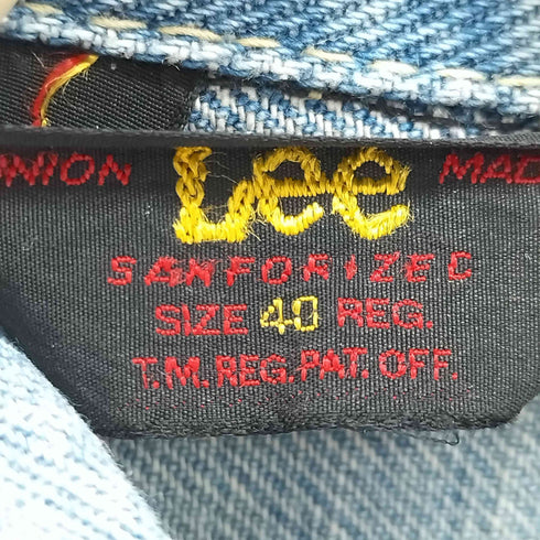 リー Lee 復刻タグ 短丈 デニム トラッカージャケット レディース EUR:40
