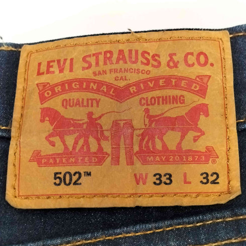 リーバイス Levis 502 REGULAR TAPER レギュラー テーパード デニム パンツ メンズ W33 L32