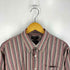 ドッカーズ DOCKERS 90-2000S ドッキング ストライプ ショート丈 フリルシャツ レディース import:L