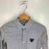 プレイコムデギャルソン PLAY COMME des GARCONS 22SS ロゴワッペン ストライプ レギュラーカラーシャツ レディース JPN:S