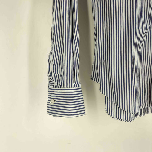 プレイコムデギャルソン PLAY COMME des GARCONS 22SS ロゴワッペン ストライプ レギュラーカラーシャツ レディース JPN:S