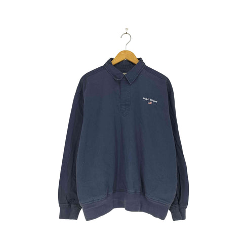 ポロスポーツラルフローレン POLO SPORT RALPH LAUREN ロゴプリントハーフボタンシャツ メンズ XL