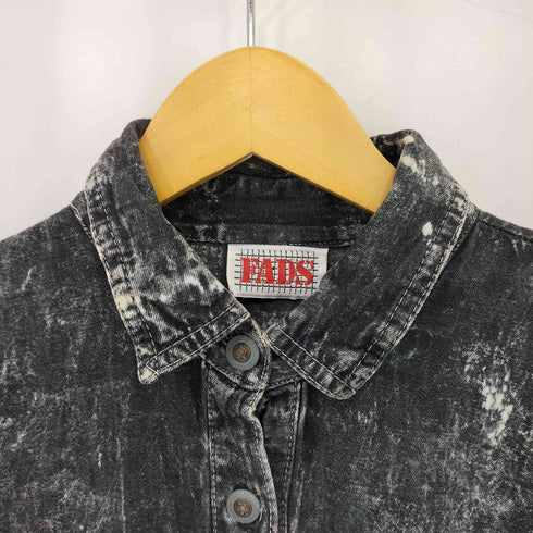 FADS 90s USA製 ケミカルウォッシュ フレアワンピース レディース 9/10