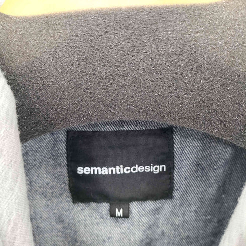 セマンティックデザイン semanticdesign レイヤード デニムジャケット メンズ M