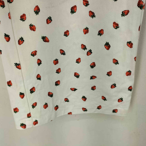 poppy イチゴ総柄 デニムパンツ レディース