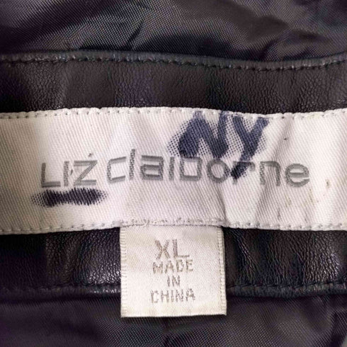 リズクレイボーン LIZ Claiborne ジップアップレザージャケット メンズ JPN:XL
