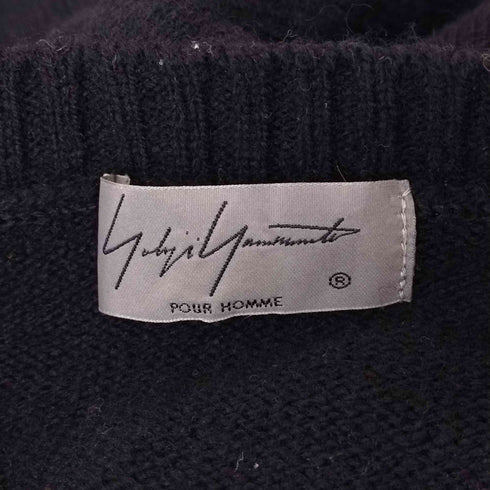 ヨウジヤマモトプールオム Yohji Yamamoto POUR HOMME サイドレースアップビッグニット メンズ JPN:3