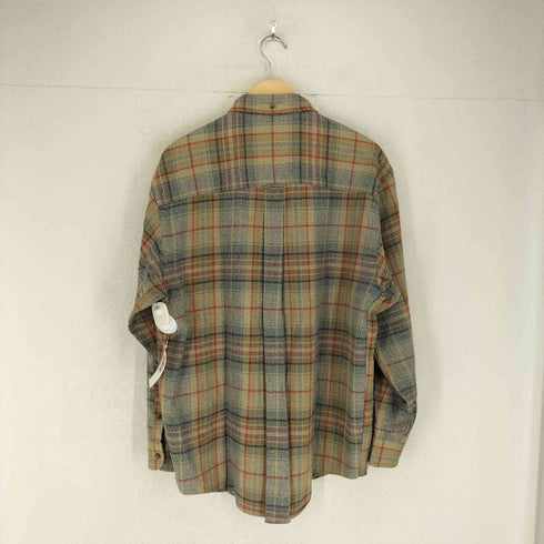 エディーバウアー Eddie Bauer 90s 白タグ マドラスチェック フラップポケット ボタンダウンシャツ メンズ import:M