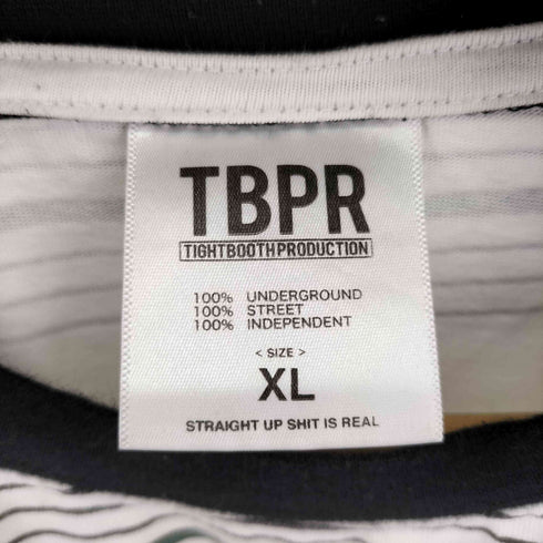 タイトブースプロダクション TBPR TIGHTBOOTH PRODUCTION ボーダー L/S クルーネック カットソー メンズ import:XL